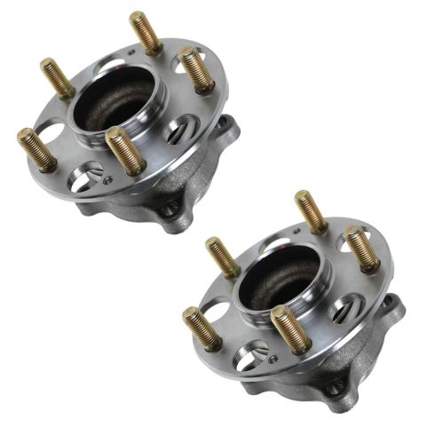 Honda Accord Acura TSX Rear Driver & Passenger Side 2 Piece Wheel Bearing & Hub Assembly Set TRQ BHA53723