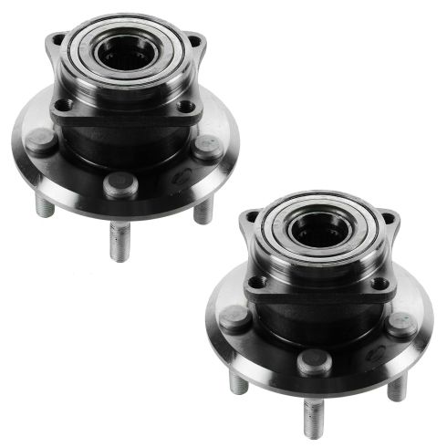 2003-06 Toyota Matrix Pontiac Vibe Rear Driver & Passenger Side 2 Piece Wheel Bearing & Hub Assembly Set TRQ BHA53727