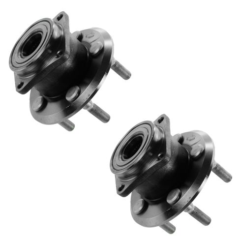 2003-06 Toyota Matrix Pontiac Vibe Rear Driver & Passenger Side 2 Piece Wheel Bearing & Hub Assembly Set TRQ BHA53727