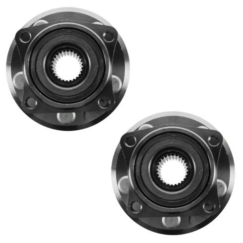 2003-06 Toyota Matrix Pontiac Vibe Rear Driver & Passenger Side 2 Piece Wheel Bearing & Hub Assembly Set TRQ BHA53727