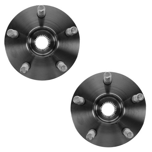 2003-06 Toyota Matrix Pontiac Vibe Rear Driver & Passenger Side 2 Piece Wheel Bearing & Hub Assembly Set TRQ BHA53727