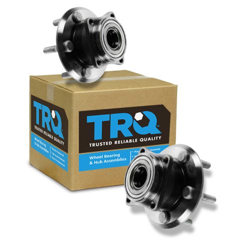 2003-06 Toyota Matrix Pontiac Vibe Rear Driver & Passenger Side 2 Piece Wheel Bearing & Hub Assembly Set TRQ BHA53727