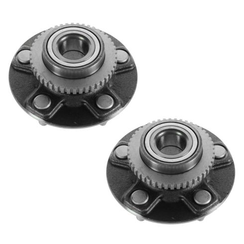 Nissan Maxima Infiniti I30 Rear Driver & Passenger Side 2 Piece Wheel Bearing & Hub Assembly Set TRQ BHA53735