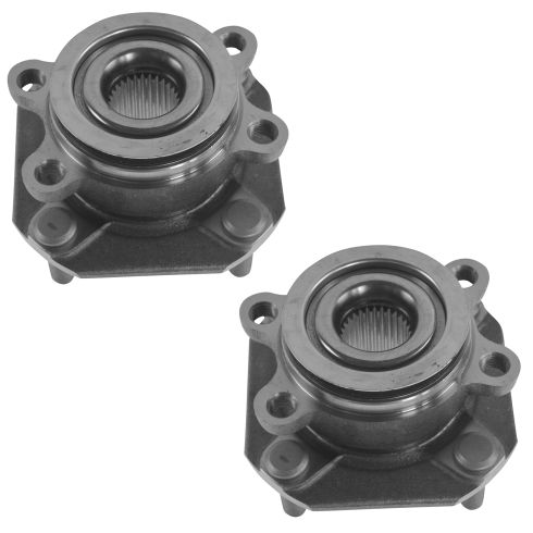 Nissan Sentra Front Driver & Passenger Side 2 Piece Wheel Bearing & Hub Assembly Set TRQ BHA53761