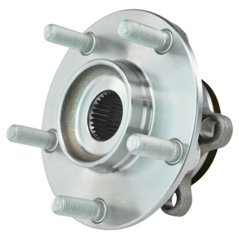 Nissan Rogue Rogue Select Sentra Front Driver & Passenger Side 2 Piece Wheel Bearing & Hub Assembly Set TRQ BHA53762