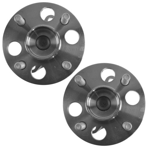 2007 Toyota Yaris Rear Driver & Passenger Side without ABS Brakes 2 Piece Wheel Bearing & Hub Assembly Set TRQ BHA53764 - Image 3
