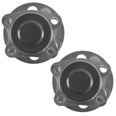 2007 Toyota Yaris Rear Driver & Passenger Side without ABS Brakes 2 Piece Wheel Bearing & Hub Assembly Set TRQ BHA53764 - Image 4