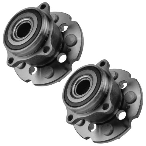 Honda Pilot Acura MDX ZDX Rear Driver & Passenger Side 2 Piece Wheel Bearing & Hub Assembly Set TRQ BHA50054