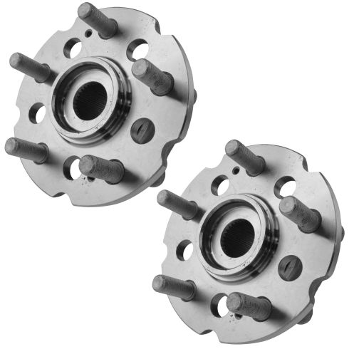 Honda Pilot Acura MDX ZDX Rear Driver & Passenger Side 2 Piece Wheel Bearing & Hub Assembly Set TRQ BHA50054
