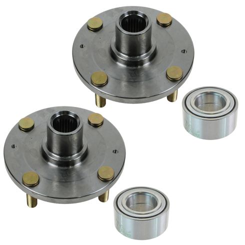Hyundai Elantra Front 4 Piece Wheel Bearing & Hub Kit TRQ BHA53260