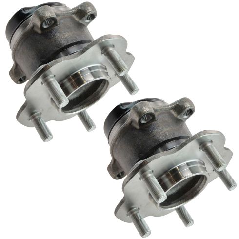 Nissan Juke Leaf Rogue Rogue Select Rear Driver & Passenger Side 2 Piece Wheel Bearing & Hub Assembly Set TRQ BHA53804