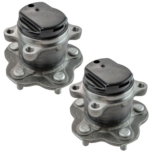 Nissan Juke Leaf Rogue Rogue Select Rear Driver & Passenger Side 2 Piece Wheel Bearing & Hub Assembly Set TRQ BHA53804
