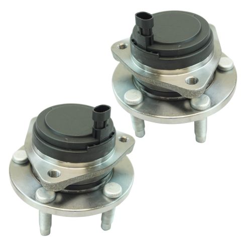 Chevrolet Caprice Pontiac G8 Front Driver & Passenger Side 2 Piece Wheel Bearing & Hub Assembly Set TRQ BHA53844