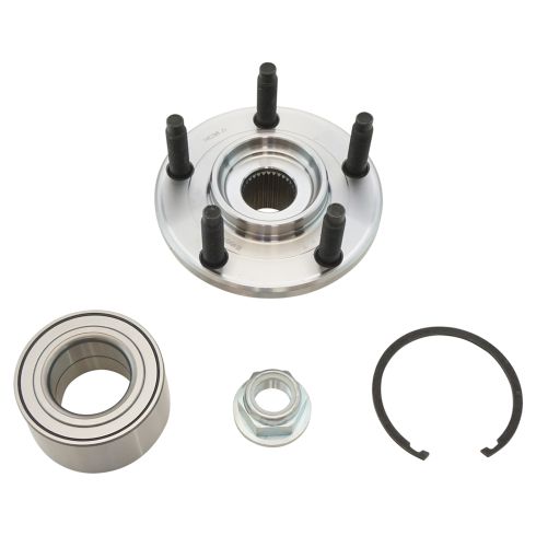 2007-10 Ford Edge Lincoln MKX Front Driver & Passenger Side Wheel Bearing & Hub Kit TRQ BHA52185