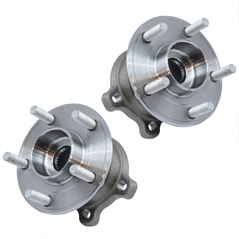 Ford Escape Lincoln MKC Rear Driver & Passenger Side 2 Piece Wheel Bearing & Hub Assembly Set TRQ BHA52119