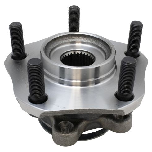 Chevrolet Nissan Front Driver & Passenger Side 2 Piece Wheel Bearing & Hub Assembly Set TRQ BHA65204