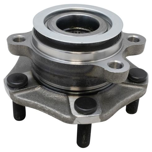 Chevrolet Nissan Front Driver & Passenger Side 2 Piece Wheel Bearing & Hub Assembly Set TRQ BHA65204