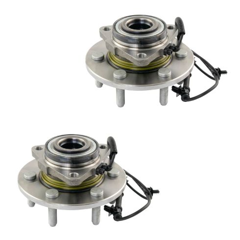 Ram 1500 Front Driver & Passenger Side 2 Piece Wheel Bearing & Hub Assembly Set TRQ BHA65562