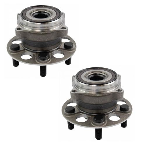 Honda Ridgeline Rear Driver & Passenger Side 2 Piece Wheel Bearing & Hub Assembly Set TRQ BHA65448