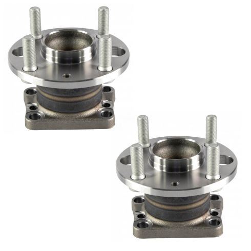 2011-14 Mazda 2 Rear Driver & Passenger Side 2 Piece Wheel Bearing & Hub Assembly Set TRQ BHA65533