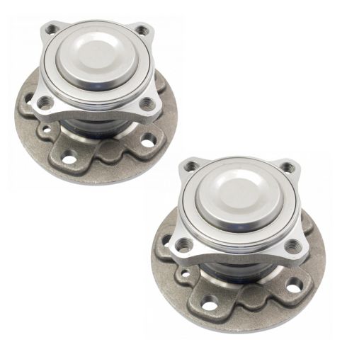 BMW Mini Front Driver & Passenger Side 2 Piece Wheel Bearing & Hub Assembly Set TRQ BHA65536