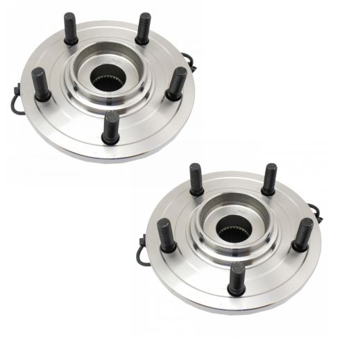 2007-08 Chrysler Pacifica All Wheel Drive Rear Driver & Passenger Side 2 Piece Wheel Bearing & Hub Assembly Set TRQ BHA71286