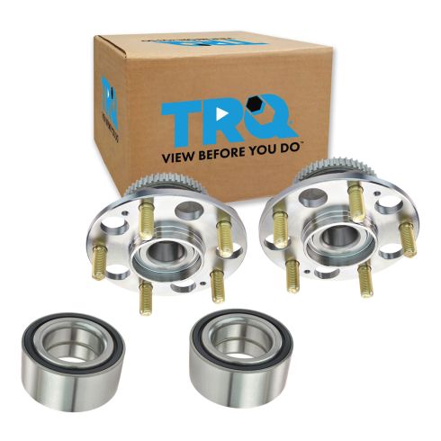 Honda Accord Acura TL Front & Rear 4 Piece Wheel Bearing & Hub Kit TRQ BHA71562