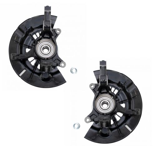 Toyota Camry Front Driver & Passenger Side 2 Piece Steering Knuckle Assembly Set TRQ BHA34204