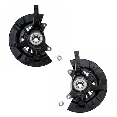 Toyota Avalon Camry Front Driver & Passenger Side 2 Piece Steering Knuckle Assembly Set TRQ BHA34205