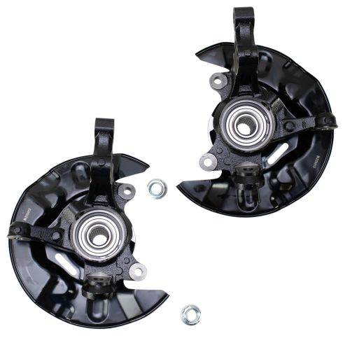 Toyota Matrix Front Driver & Passenger Side 2 Piece Steering Knuckle Assembly Set TRQ BHA34210