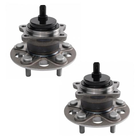 Toyota C-HR Rear Driver & Passenger Side 2 Piece Wheel Bearing & Hub Assembly Set TRQ BHA30426