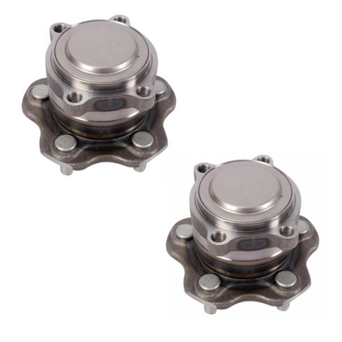 2019-23 Nissan Altima Front Wheel Drive Rear Driver & Passenger Side 2 Piece Wheel Bearing & Hub Assembly Set TRQ BHA31361