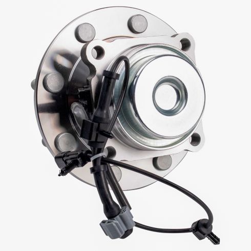 Chevrolet GMC Front Driver & Passenger Side 2 Piece Wheel Bearing & Hub Assembly Set TRQ BHA31366