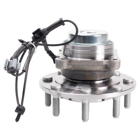 Chevrolet GMC Front Driver & Passenger Side 2 Piece Wheel Bearing & Hub Assembly Set TRQ BHA31366