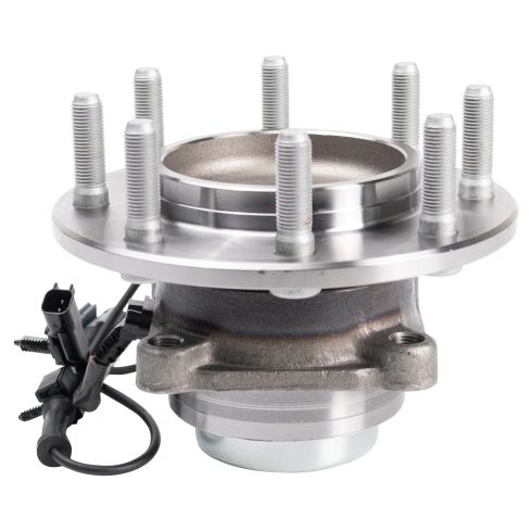 Chevrolet GMC Front Driver & Passenger Side 2 Piece Wheel Bearing & Hub Assembly Set TRQ BHA31366