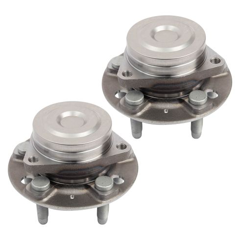 Cadillac CTS Front Driver & Passenger Side 2 Piece Wheel Bearing & Hub Assembly Set TRQ BHA42955