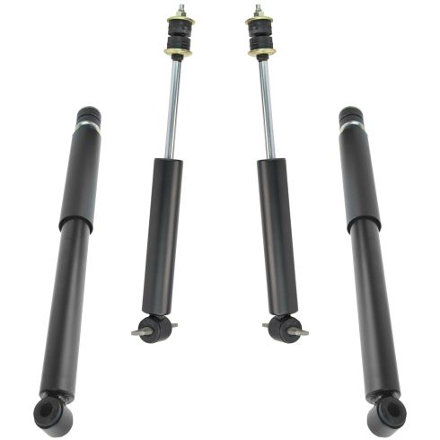 Ford Lincoln Mercury Front & Rear 4 Piece Heavy Duty Shock Absorber Set TRQ SBA60201