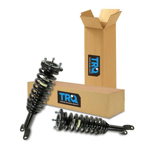 Dodge Dakota Mitsubishi Raider Front Driver & Passenger Side 2 Piece Strut & Spring Assembly Set TRQ SCA57053