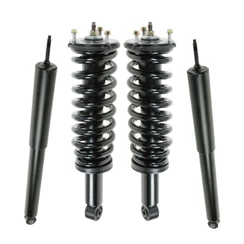2000-06 Toyota Tundra 4 Wheel Drive Front & Rear 4 Piece Complete Strut Assembly & Shock Absorber Kit TRQ SCA57104