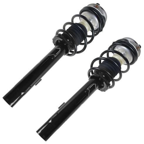 BMW Front Driver & Passenger Side 2 Piece Strut & Spring Assembly Set TRQ SCA57146