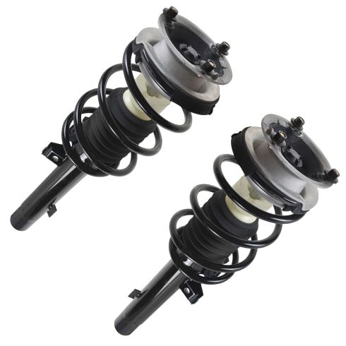BMW Front Driver & Passenger Side 2 Piece Strut & Spring Assembly Set TRQ SCA57146