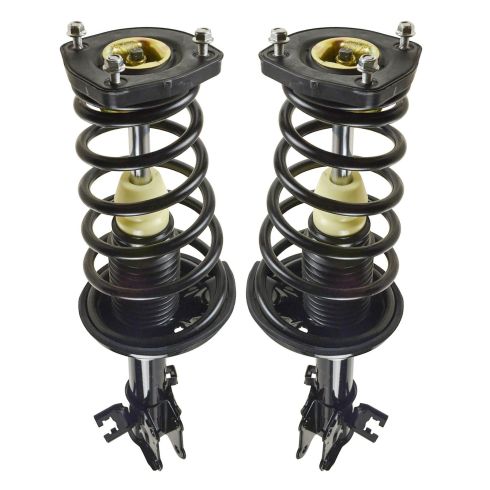 Hyundai Tiburon Rear Driver & Passenger Side 2 Piece Strut & Spring Assembly Set TRQ SCA57148