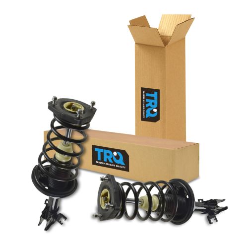 Hyundai Tiburon Rear Driver & Passenger Side 2 Piece Strut & Spring Assembly Set TRQ SCA57148