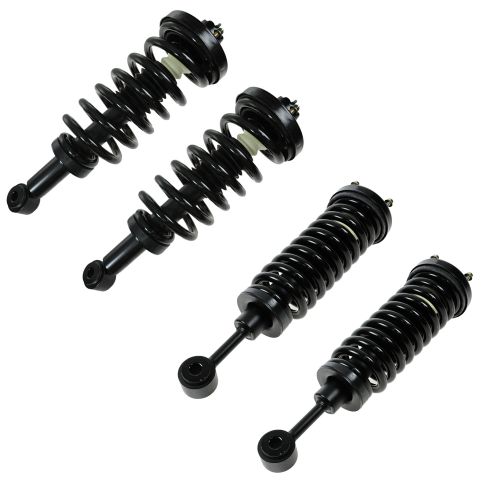 2003-06 Ford Expedition without Air Suspension Front & Rear 4 Piece Shock & Spring Assembly Set TRQ SCA61084