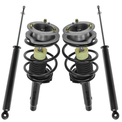 BMW Front & Rear 4 Piece Complete Strut Assembly & Shock Absorber Kit TRQ SCA57193