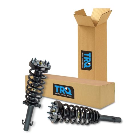 2008-12 Honda Accord L4 2.4L Front Driver & Passenger Side 2 Piece Strut & Spring Assembly Set TRQ SCA57245