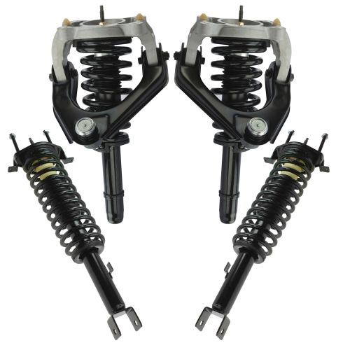 2001-06 Chrysler Sebring Convertible Front & Rear 4 Piece Strut & Spring Assembly Set TRQ SCA57273