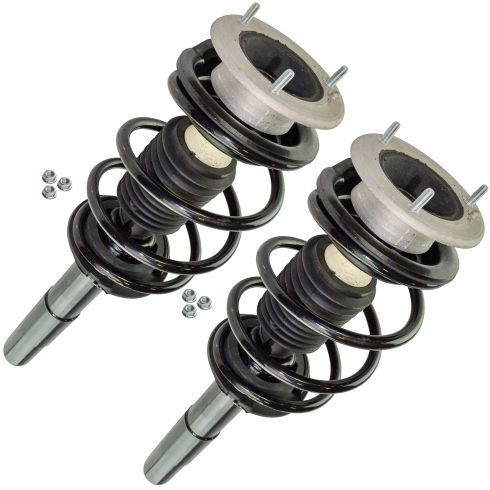 BMW 525i 528i 530i Front Driver & Passenger Side 2 Piece Strut & Spring Assembly Set TRQ SCA57285