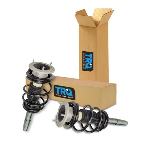 BMW 525i 528i 530i Front Driver & Passenger Side 2 Piece Strut & Spring Assembly Set TRQ SCA57285