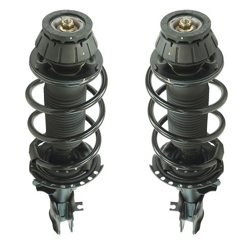 2012-17 Hyundai Accent Kia Rio Front Driver & Passenger Side 2 Piece Strut & Spring Assembly Set TRQ SCA57341